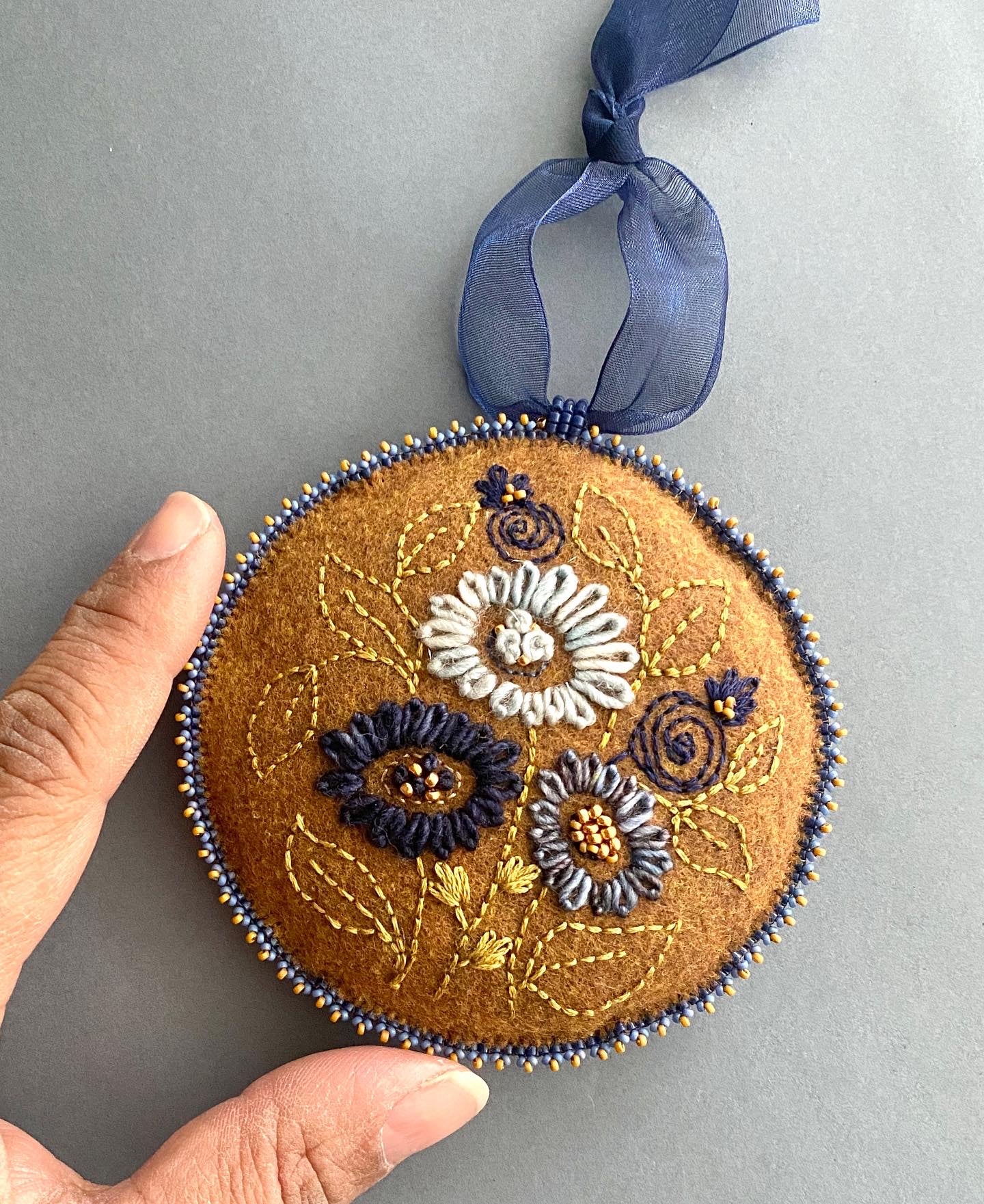 Desert flower little pillow wall ornament
