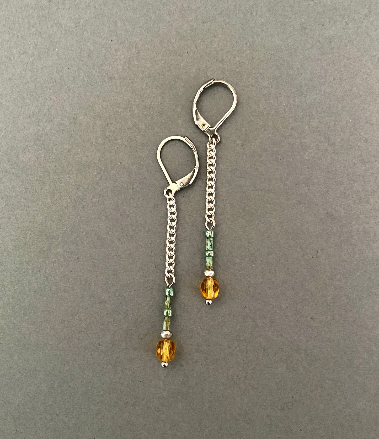 Rain drop dangle earrings