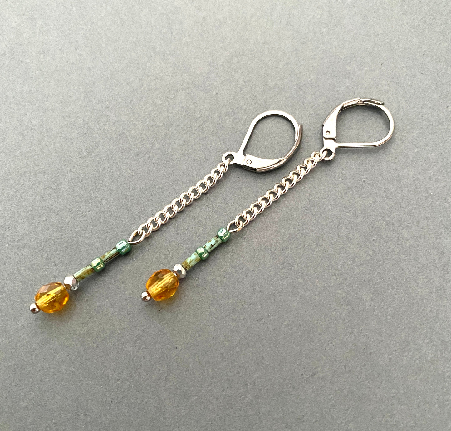 Rain drop dangle earrings