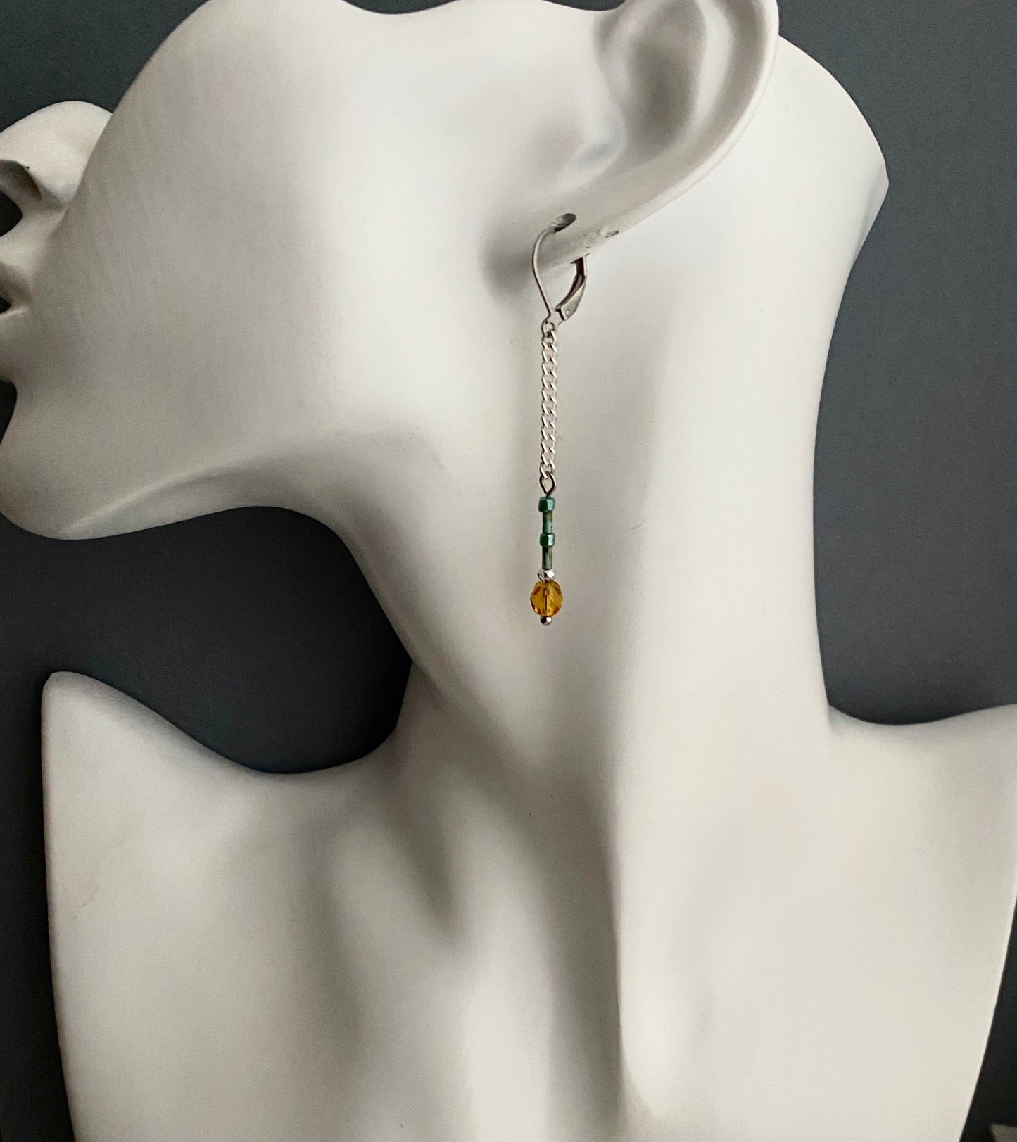 Rain drop dangle earrings