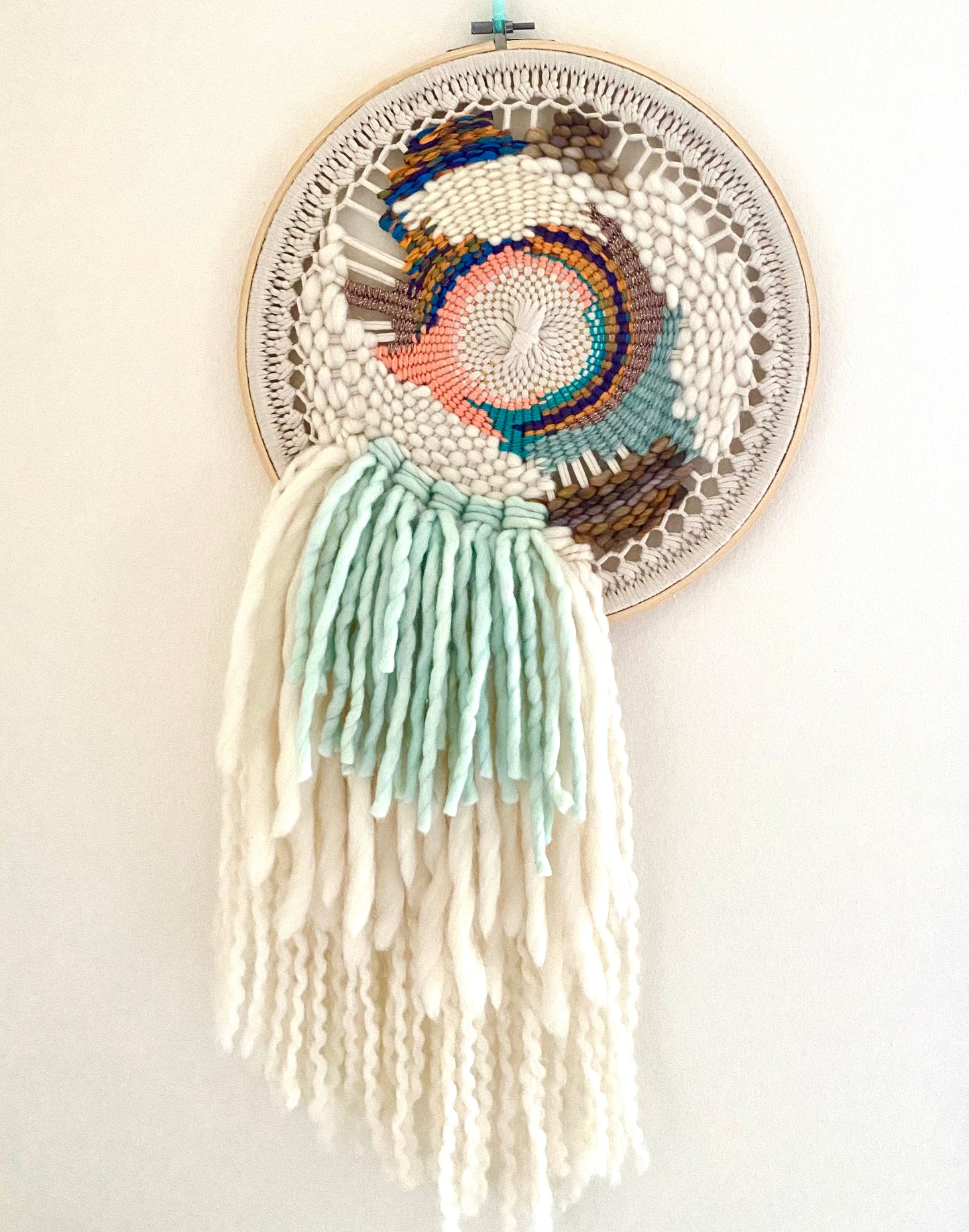 “Sweet dreams” woven wall hanging