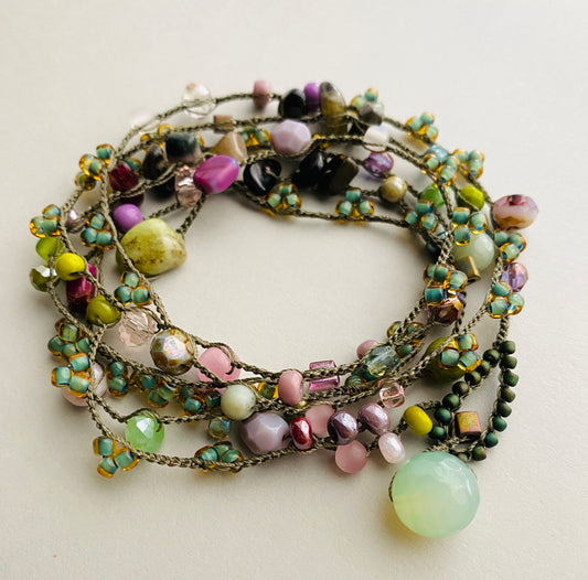 Tourmaline mix necklace